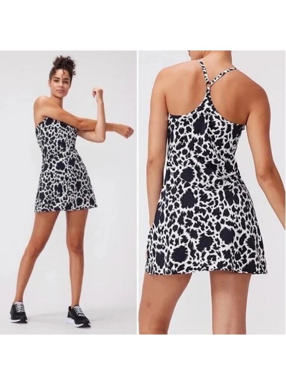 Outdoor Voices Exercise Dress Dalmatian Racerback Athleisure Athletic Tennis M